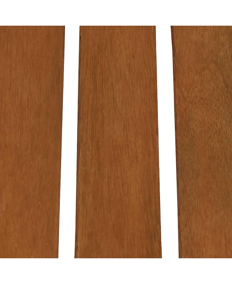 36-Inch Meranti Wood Indoor/Outdoor Multi-Tiered Plant Stand with Teak Oil Finish