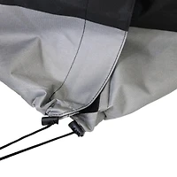 Outdoor Firewood Log Rack Cover - Gray and Black - 600D Polyester with Pvc Backing - 6-Foot