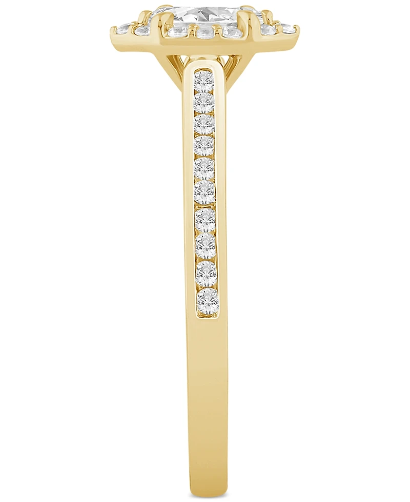 Diamond Marquise Halo Engagement Ring (1/2 ct. t.w.) 14k Gold