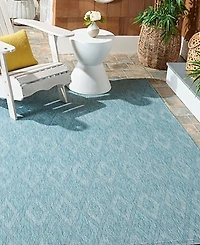 Safavieh Courtyard CY8522 Aqua 5'3" x 7'7" Outdoor Area Rug