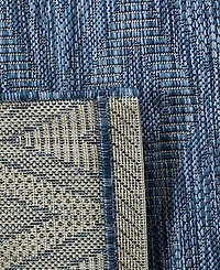 Safavieh Courtyard CY8522 Navy 8' x 11' Sisal Weave Outdoor Area Rug