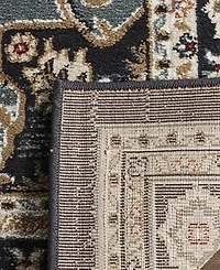 Safavieh Lyndhurst LNH338 Anthracite and Teal 8' x 10' Area Rug