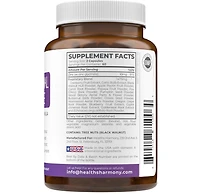 Adrenal Health Capsules, Cortisol Manager & Stress Relief with L-Tyrosine & Ashwagandha, Fatigue Supplement, Health's Harmony, 120ct