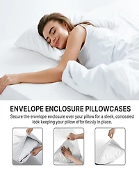 Pillowcase Set of 4 Soft Double Brushed Microfiber