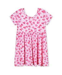Gerber Baby Girls Midnight Floral Short Sleeve Twirl Dress
