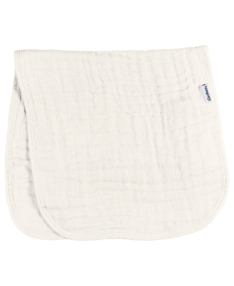 Gerber Baby Neutral Stars Muslin Burpcloths - 5-Pack