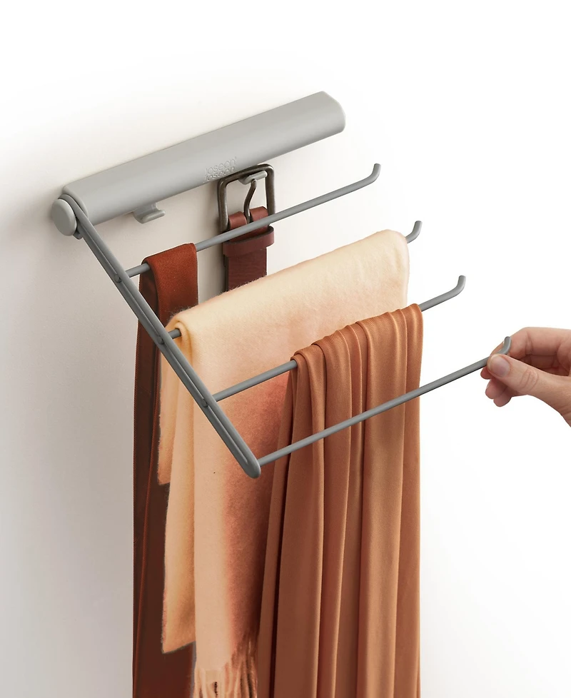 Joseph Joseph Orderly Four-Rail Belt, Tie, Scarf Hanging Organizer