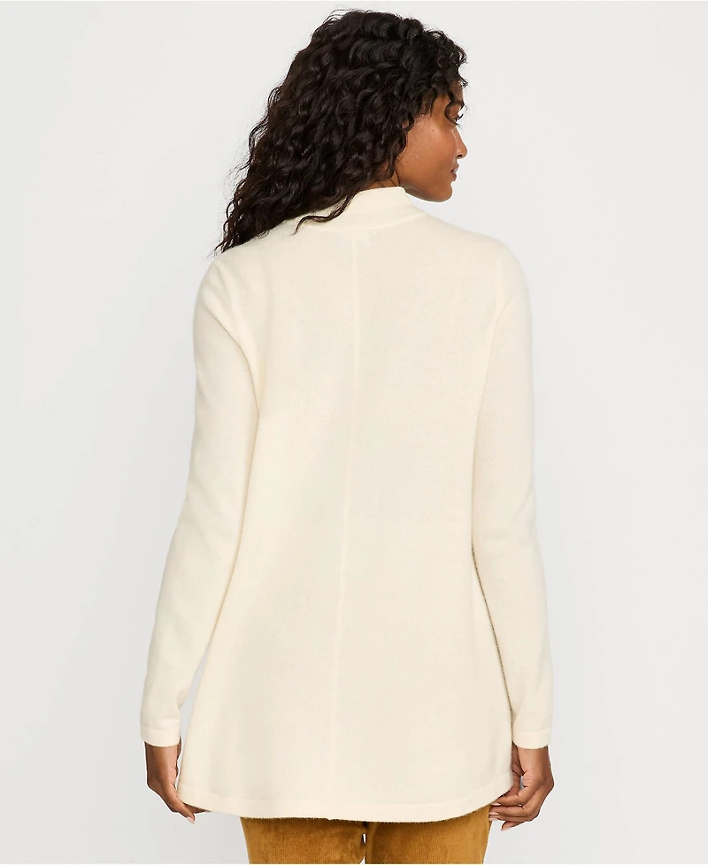 Lands' End Women's Cashmere Mock Neck Swing Tunic Sweater