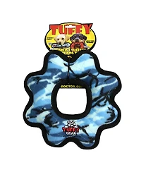 Tuffy Ultimate Gear Ring Camo Blue, 2-Pack Dog Toys