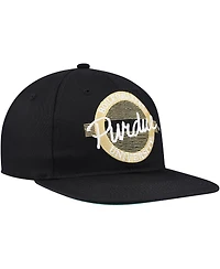 The Game Unisex Black Purdue Boilermakers Retro Circle Snapback Hat