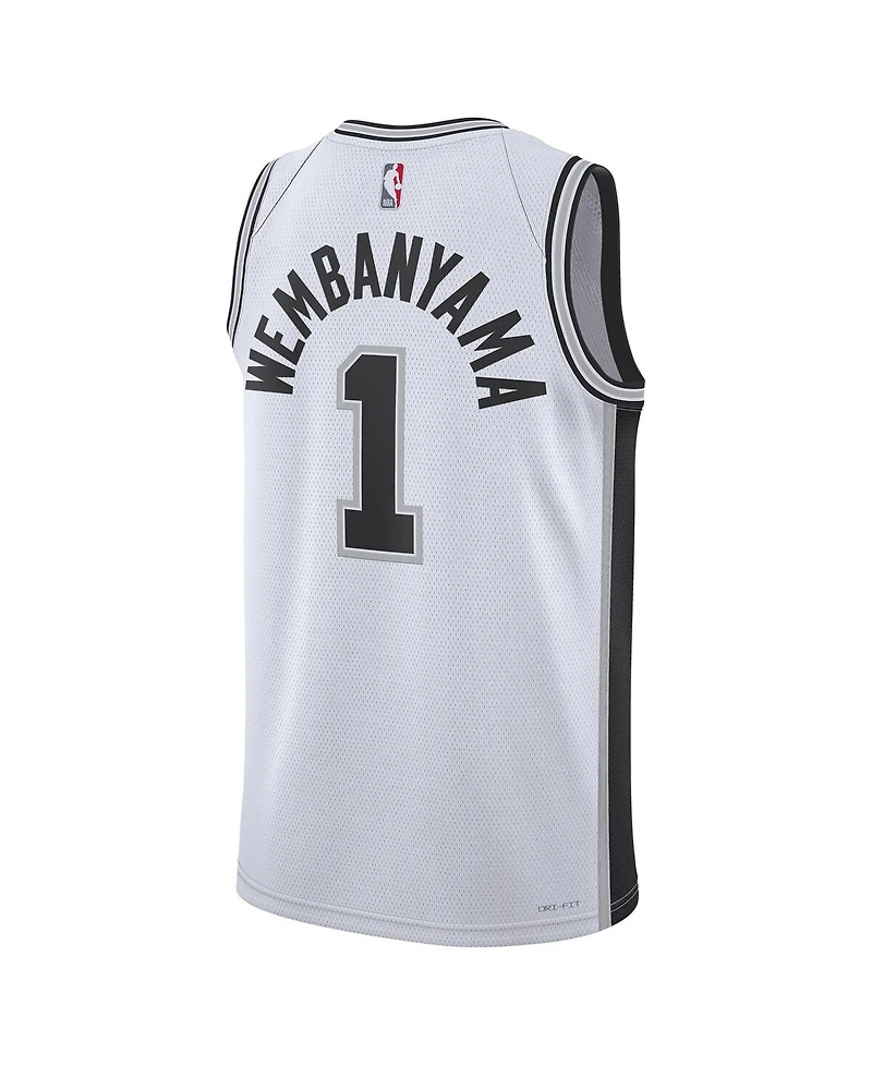 Men's and Women's Nike Victor Wembanyama White San Antonio Spurs Swingman Jersey