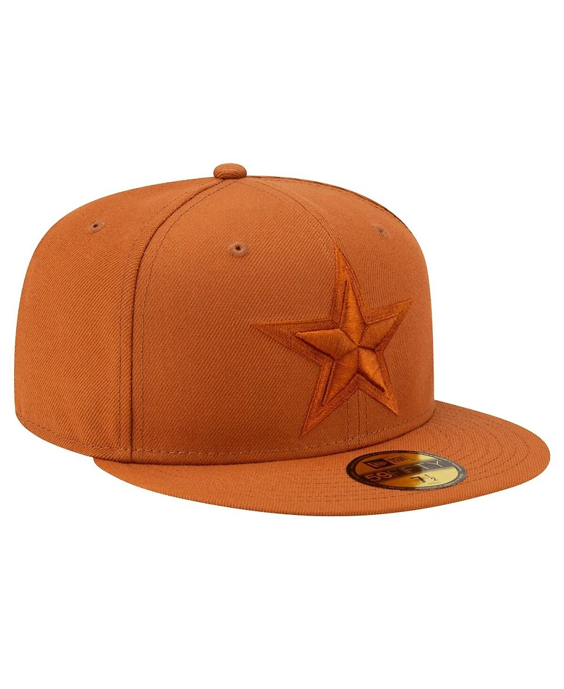New Era Men's Brown Dallas Cowboys Color Pack 59Fifty Fitted Hat