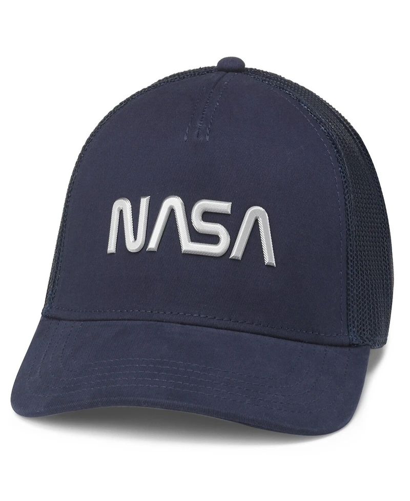 American Needle Unisex Navy Nasa Valin Adjustable Trucker Hat
