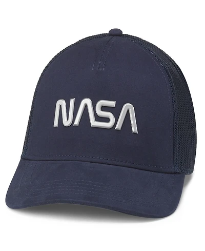 American Needle Unisex Navy Nasa Valin Adjustable Trucker Hat