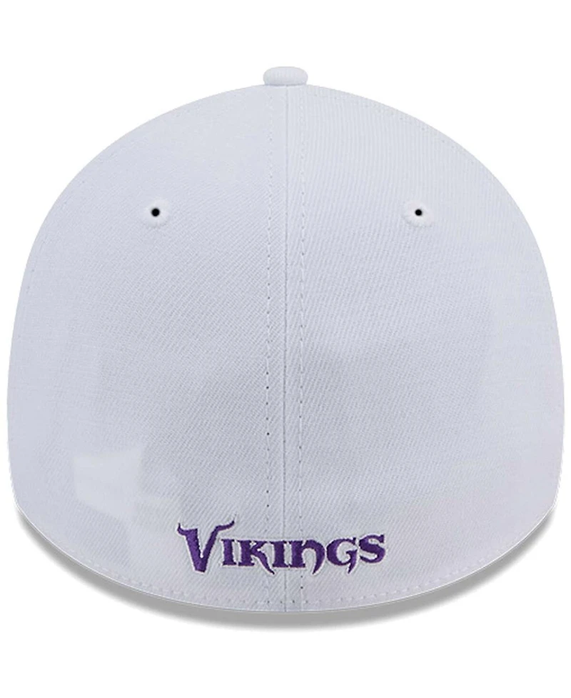 New Era Men's White Minnesota Vikings Main 39Thirty Flex Hat