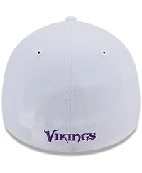 New Era Men's White Minnesota Vikings Main 39Thirty Flex Hat