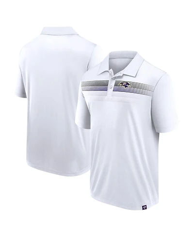 Fanatics Branded Men's White Baltimore Ravens Victory For Us Interlock Polo
