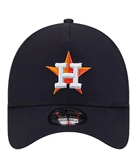 New Era Men's Navy Houston Astros Team Color A-Frame 9Forty Adjustable Hat