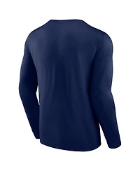 Fanatics Branded Men's Navy New Orleans Pelicans Baseline Long Sleeve T-Shirt