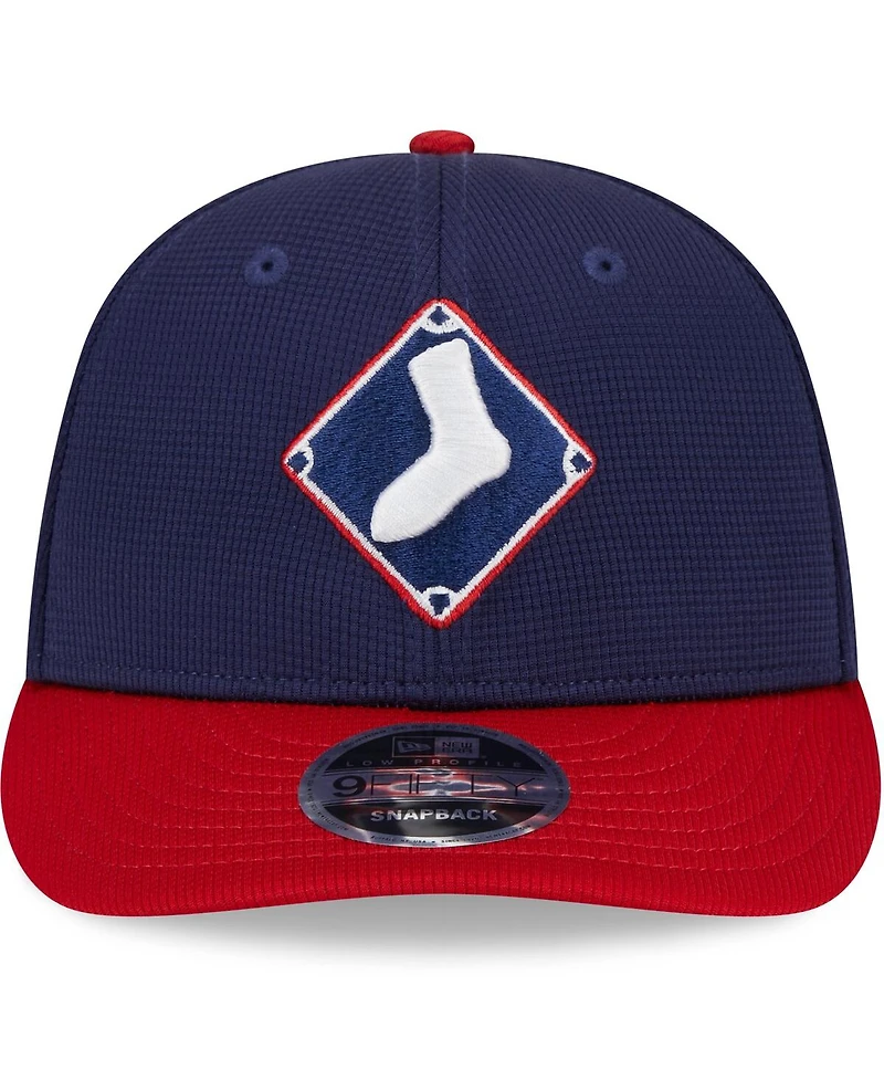 New Era Men's Navy Chicago White Sox 2024 Batting Practice Low Profile 9Fifty Snapback Hat