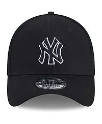 New Era Men's York Yankees Evergreen Black White Neo 39Thirty Flex Hat