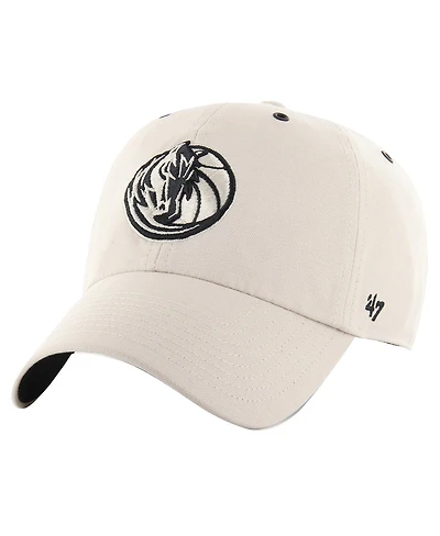 47 Brand Men's Cream Dallas Mavericks Lunar Clean Up Adjustable Hat