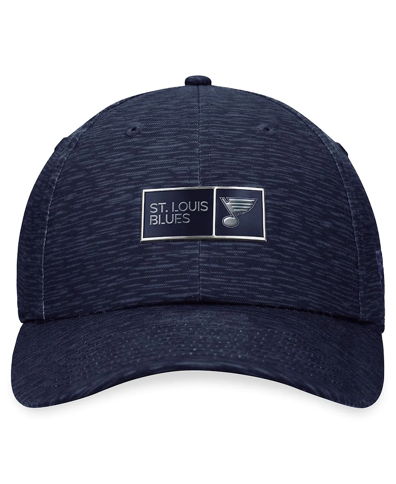 Fanatics Branded Men's Navy St. Louis Blues Authentic Pro Road Adjustable Hat