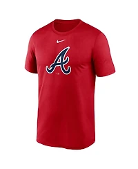 Nike Men's Red Atlanta Braves Legend Fuse Large Logo Performance T-Shirt
