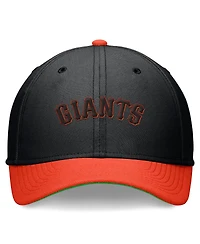 Nike Men's Black/Orange San Francisco Giants Cooperstown Collection Rewind Swooshflex Performance Hat