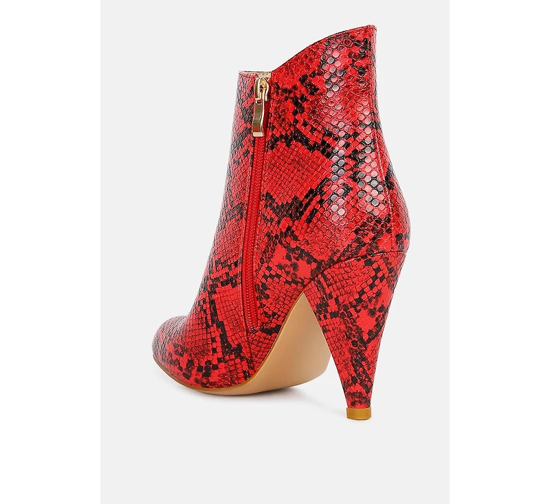 Lemon tart heeled ankle boots