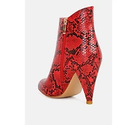 Lemon tart heeled ankle boots