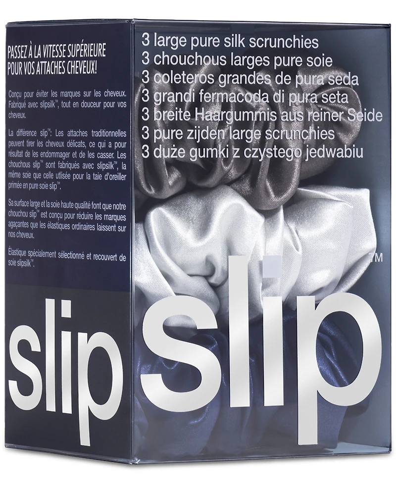 Slip 3-Pc. Pure Silk Large Scrunchies Set