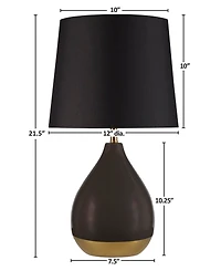 510 Design 2-Tone Ceramic Table Lamp Set of 2