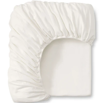 Lands' End Comfy Super Soft Cotton Flannel Fitted Bed Sheet - 5oz