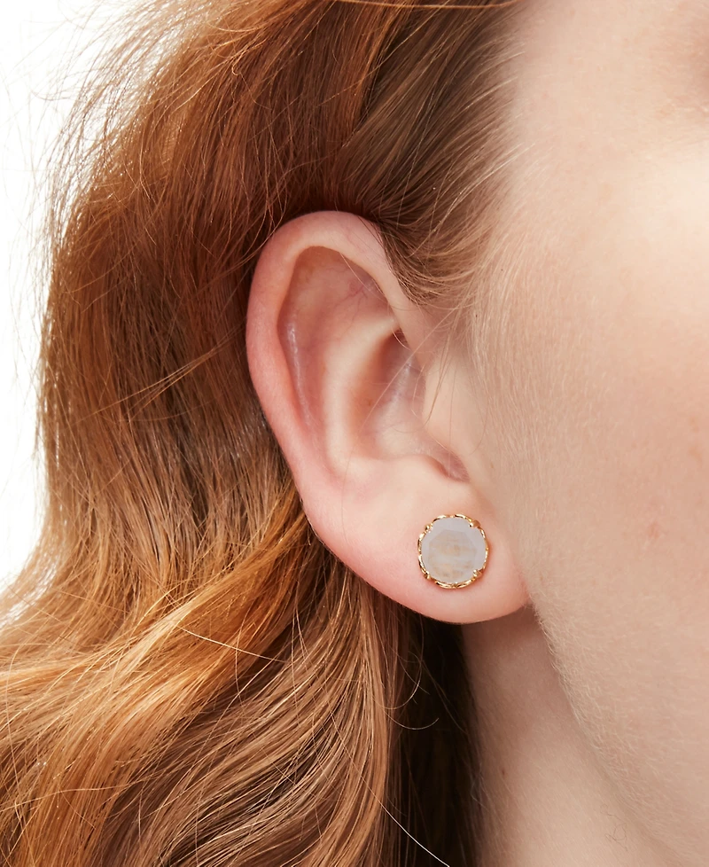 Kate Spade New York Gold-Tone Color Cubic Zirconia Stud Earrings