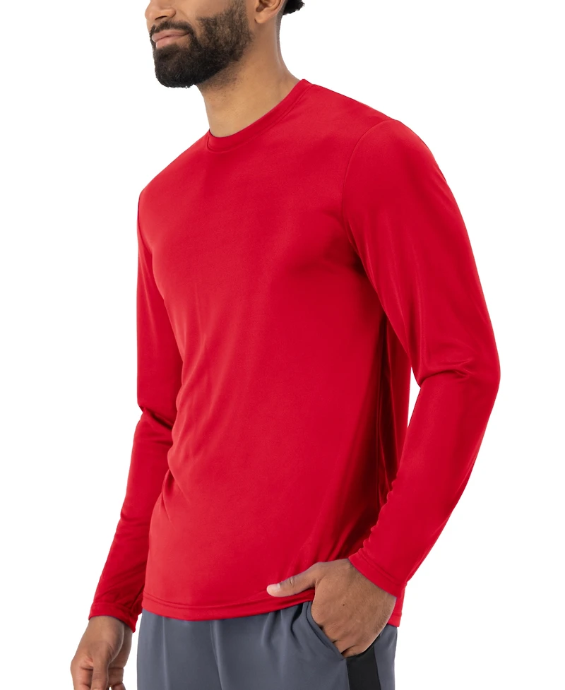 Hanes Sport Men's Cool Dri Performance Long Sleeve T-Shirt, 2-Pack