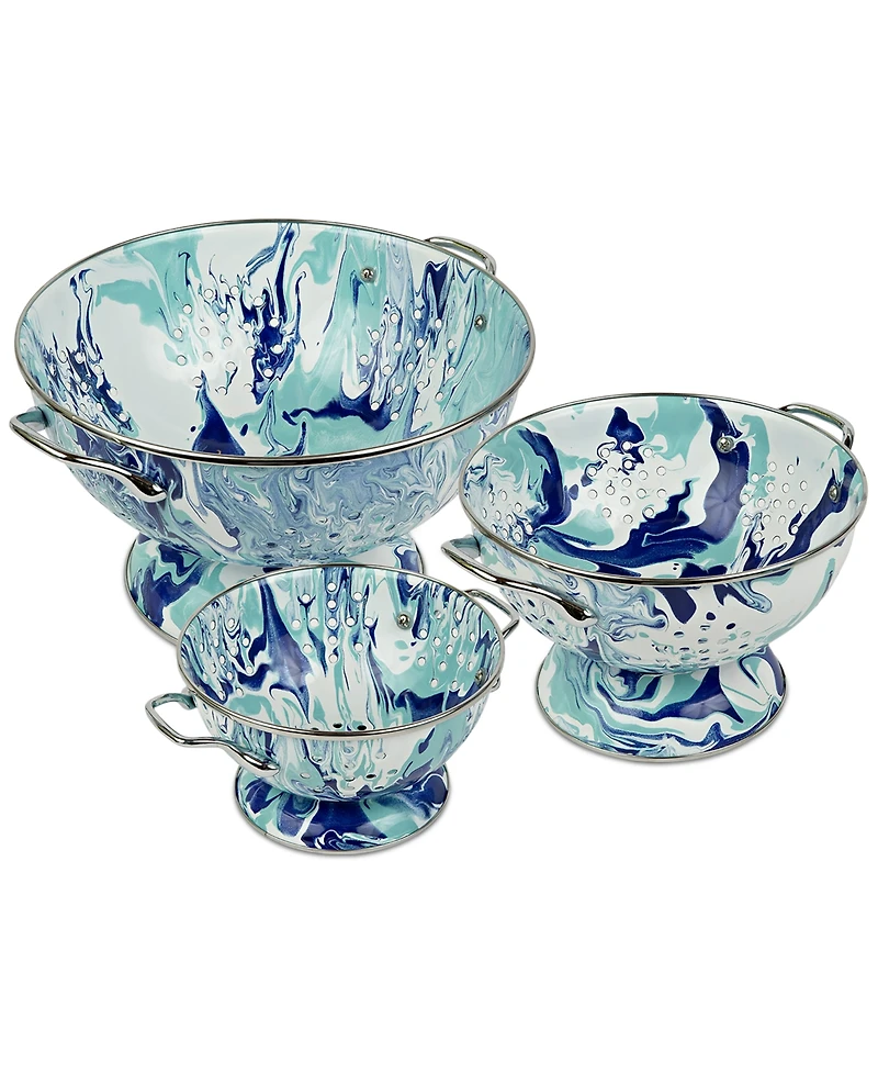 Golden Rabbit Lagoon Colanders, Set of 3