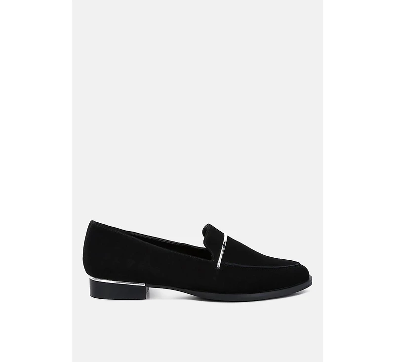 Paulina Womens Suede Leather Loafers