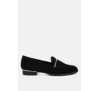 Paulina Womens Suede Leather Loafers