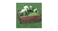 Slickblue Square Raised Garden Bed Flower Vegetables Seeds Planter