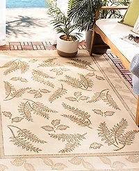 Safavieh Courtyard CY0772 Natural and Brown 5'3" x 7'7" Outdoor Area Rug