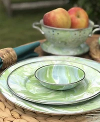 Golden Rabbit Modern Monet Enameled Steel Dinnerware Collection