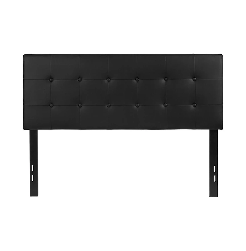 Button Tufted Full Upholstered Headboard