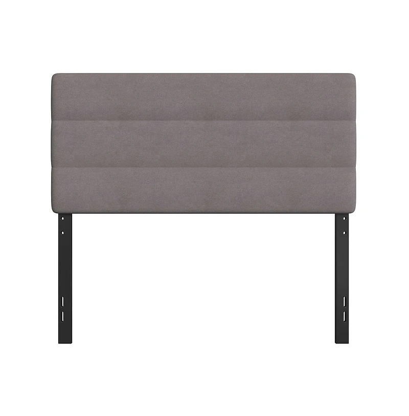 Merrick Lane Coppola Full Headboard With Tufted Upholstery And Powder Coated Metal Frame
