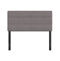 Merrick Lane Coppola Full Headboard With Tufted Upholstery And Powder Coated Metal Frame