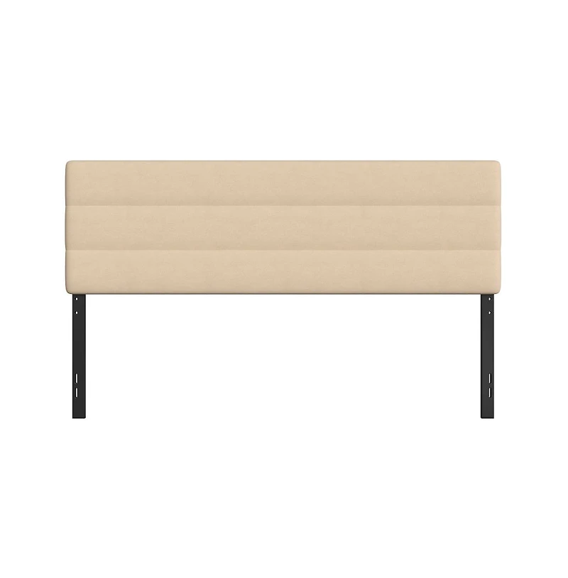 Merrick Lane Coppola King Headboard With Tufted Upholstery And Powder Coated Metal Frame