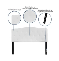 Arched Full Button Tufted Upholstered Headboard