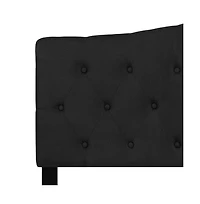 Arched Queen Button Tufted Upholstered Headboard