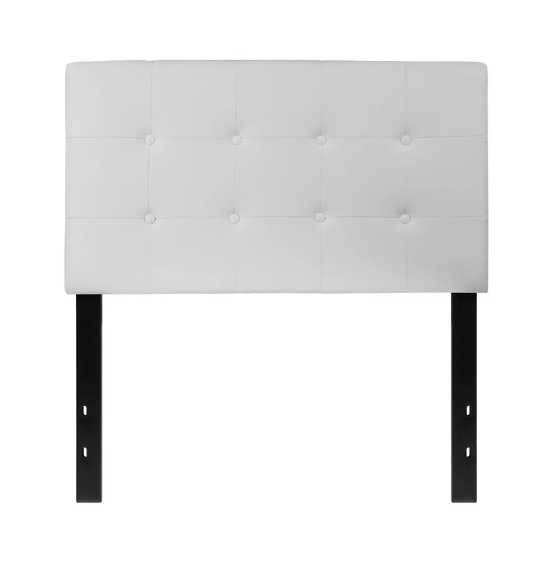Button Tufted Twin Upholstered Headboard