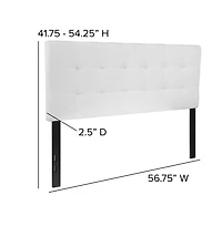 Quilted Tufted Full Upholstered Headboard